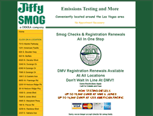 Tablet Screenshot of jiffysmog.com